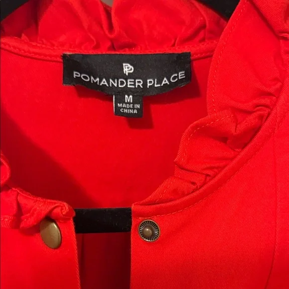 EUC! Tuckernuck/Pomander Place Red Women's Dress, Size Medium - Picture 7 of 9